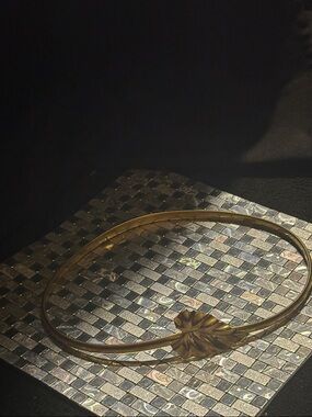 Vintage Gold Leaf Accent Belt - Women Accessories